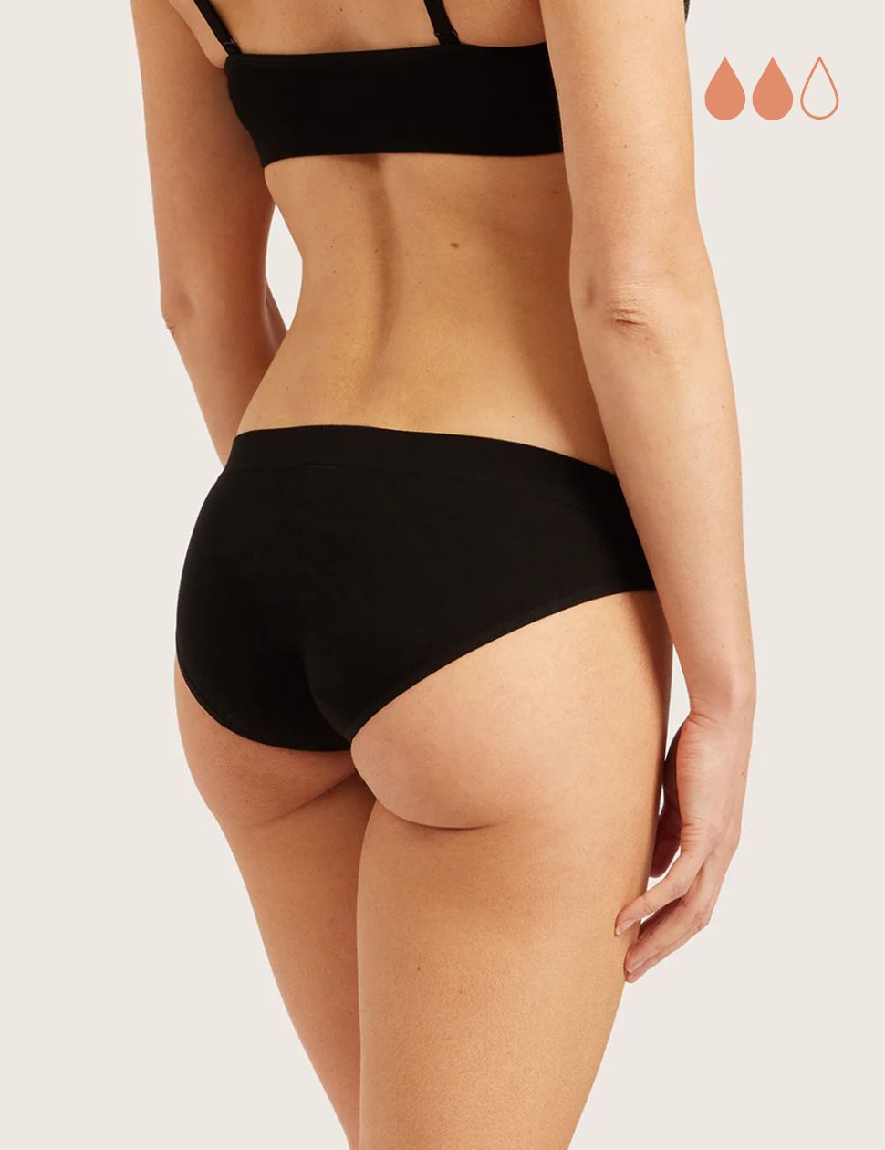 吸水サニタリーショーツ クラシックビキニ (軽い〜普通の日用 )