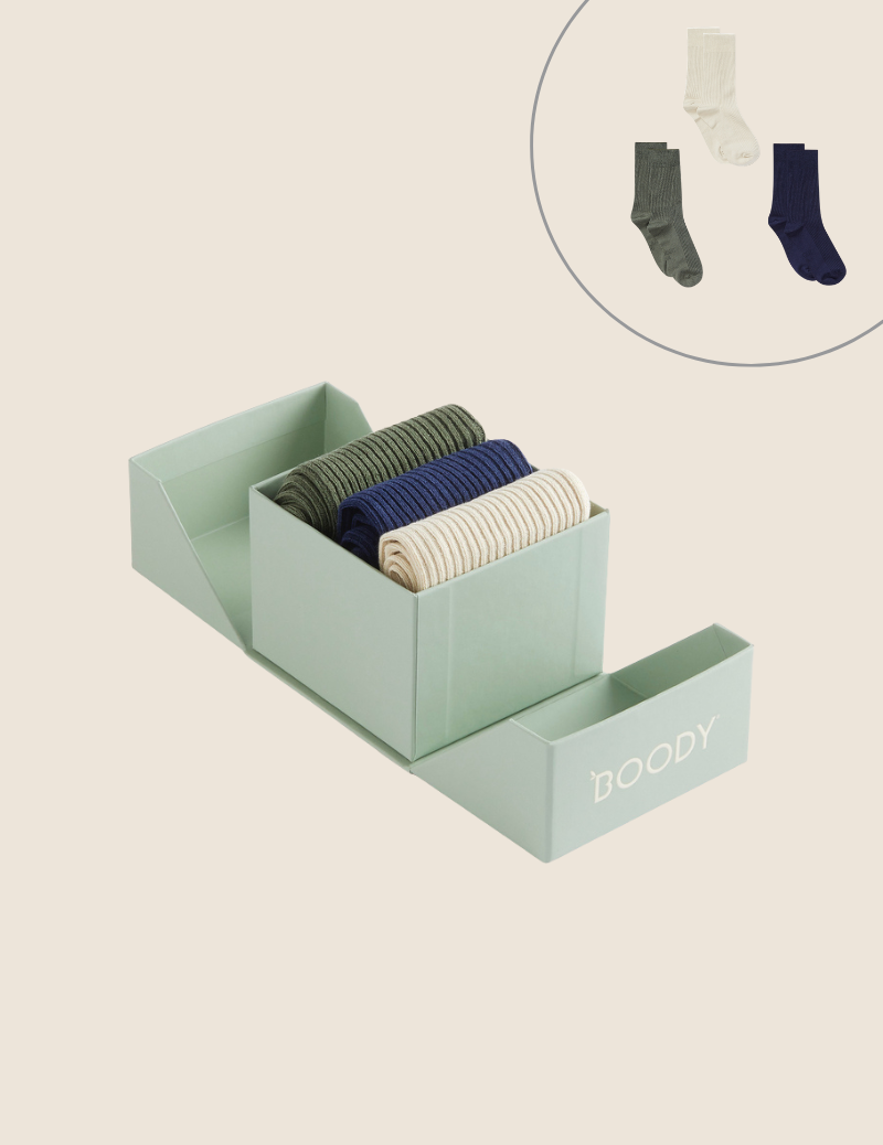 リブクルーソックス ギフトボックス