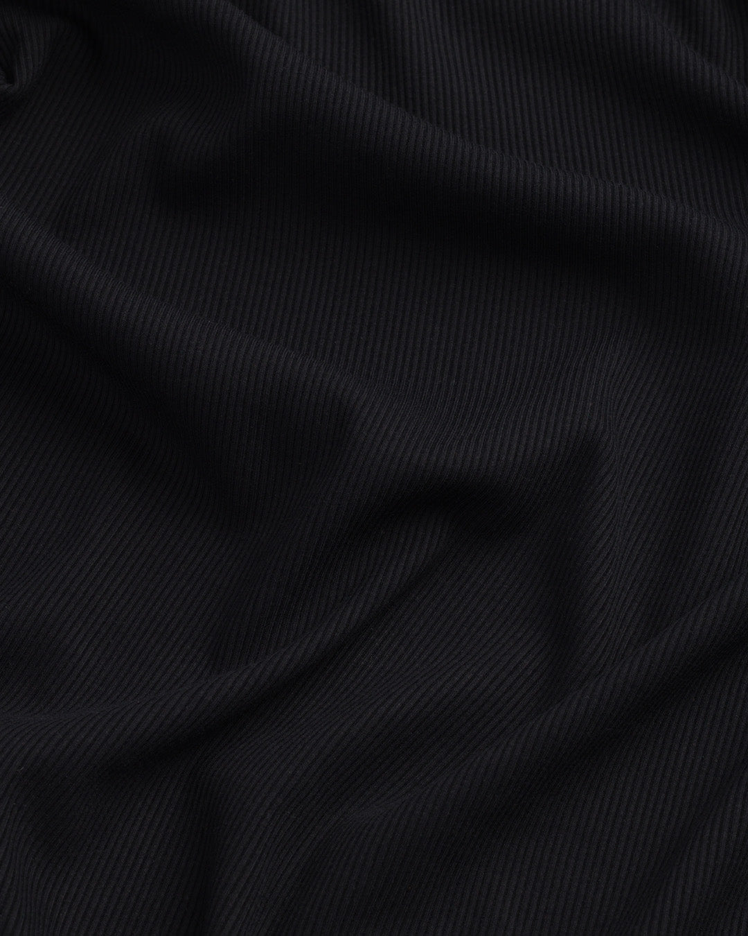 リブタートル ネックトップ | Black
