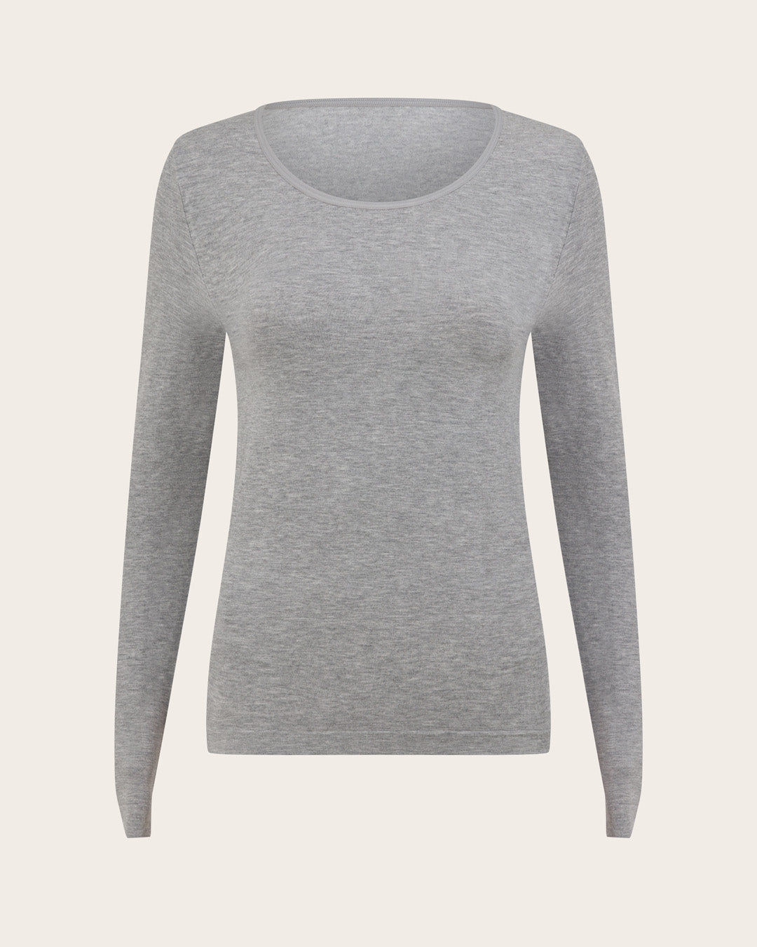 ロングスリーブ トップ | Light Grey Marl