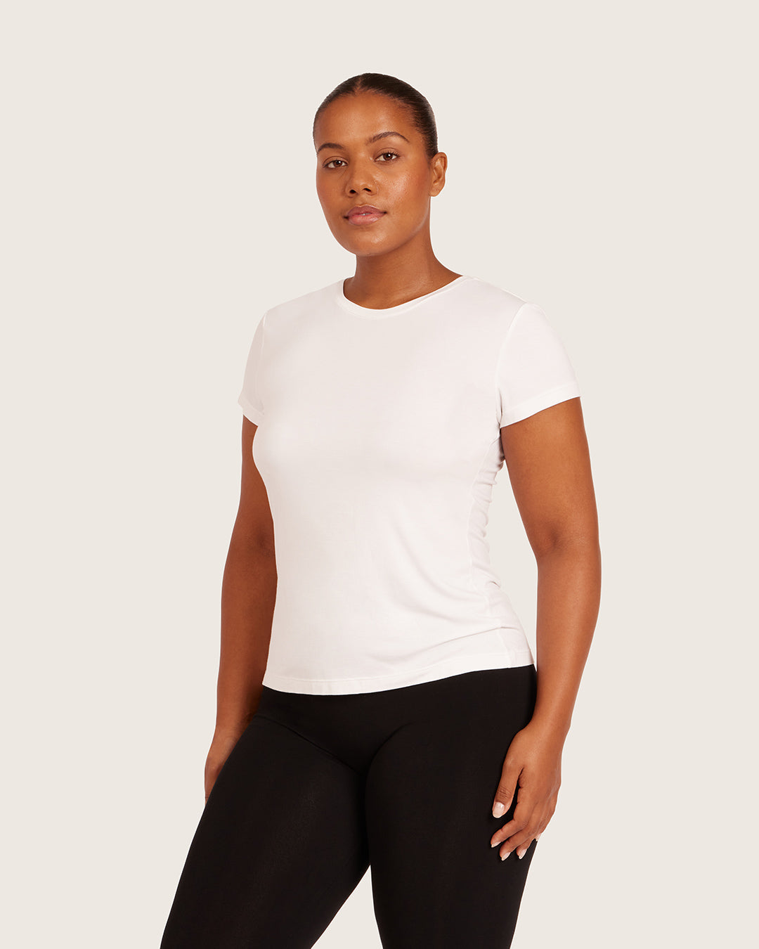 クルーネックTシャツ | White