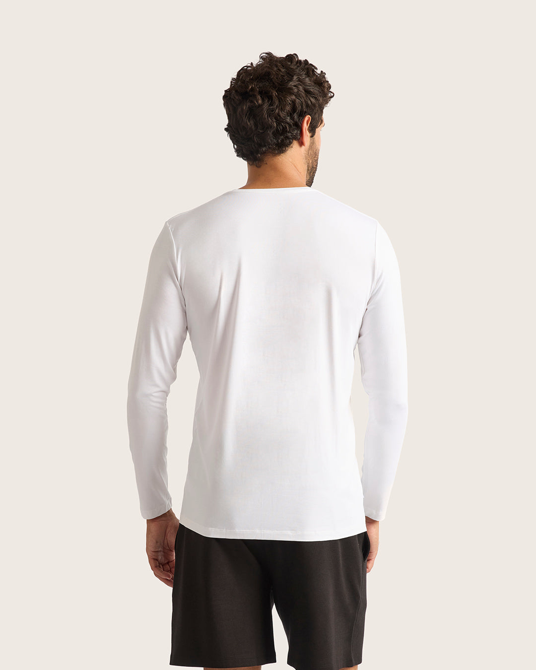 メンズ ロングスリーブクルーネックTシャツ | White