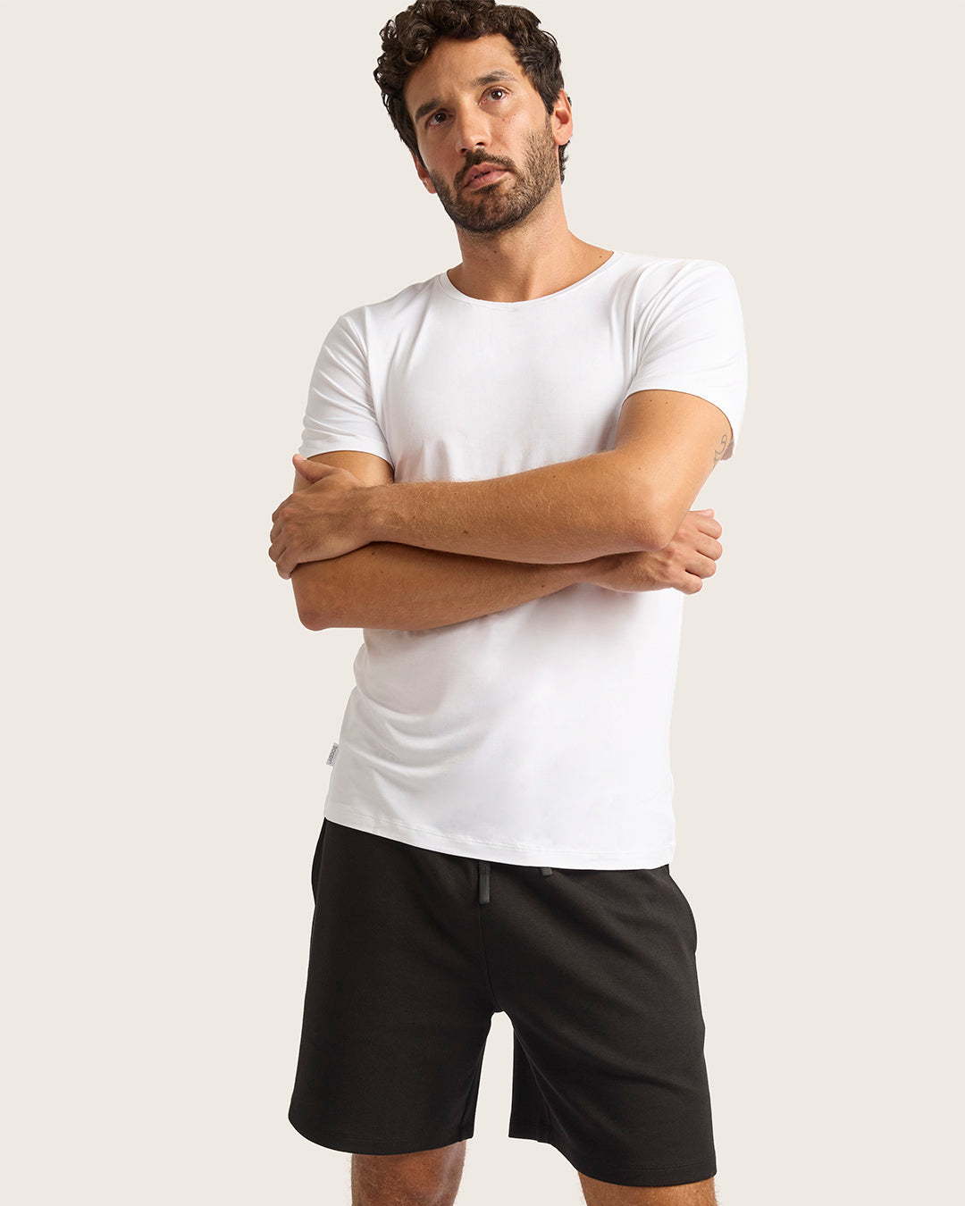 メンズ クルーネックTシャツ | White