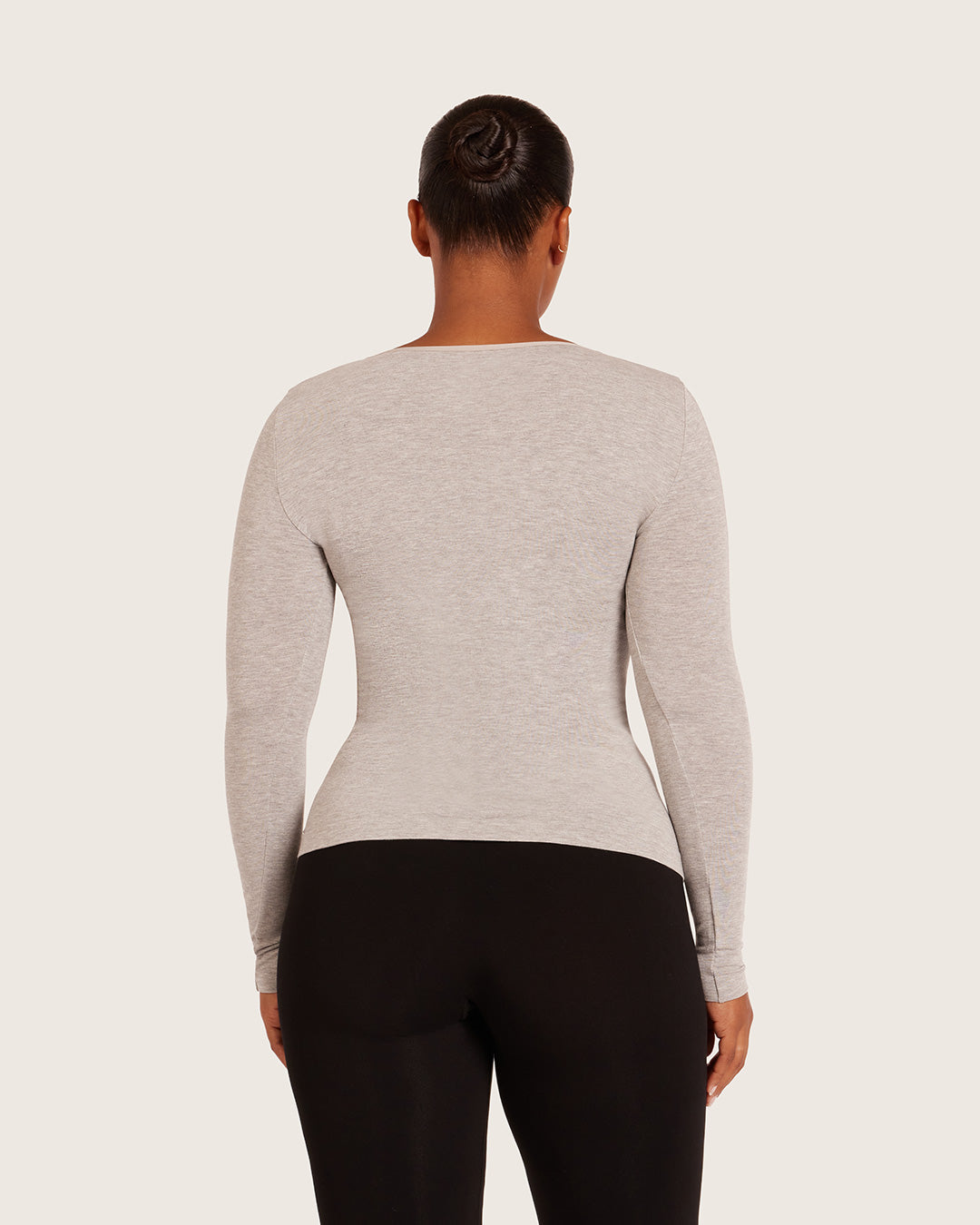 ロングスリーブ トップ | Light Grey Marl