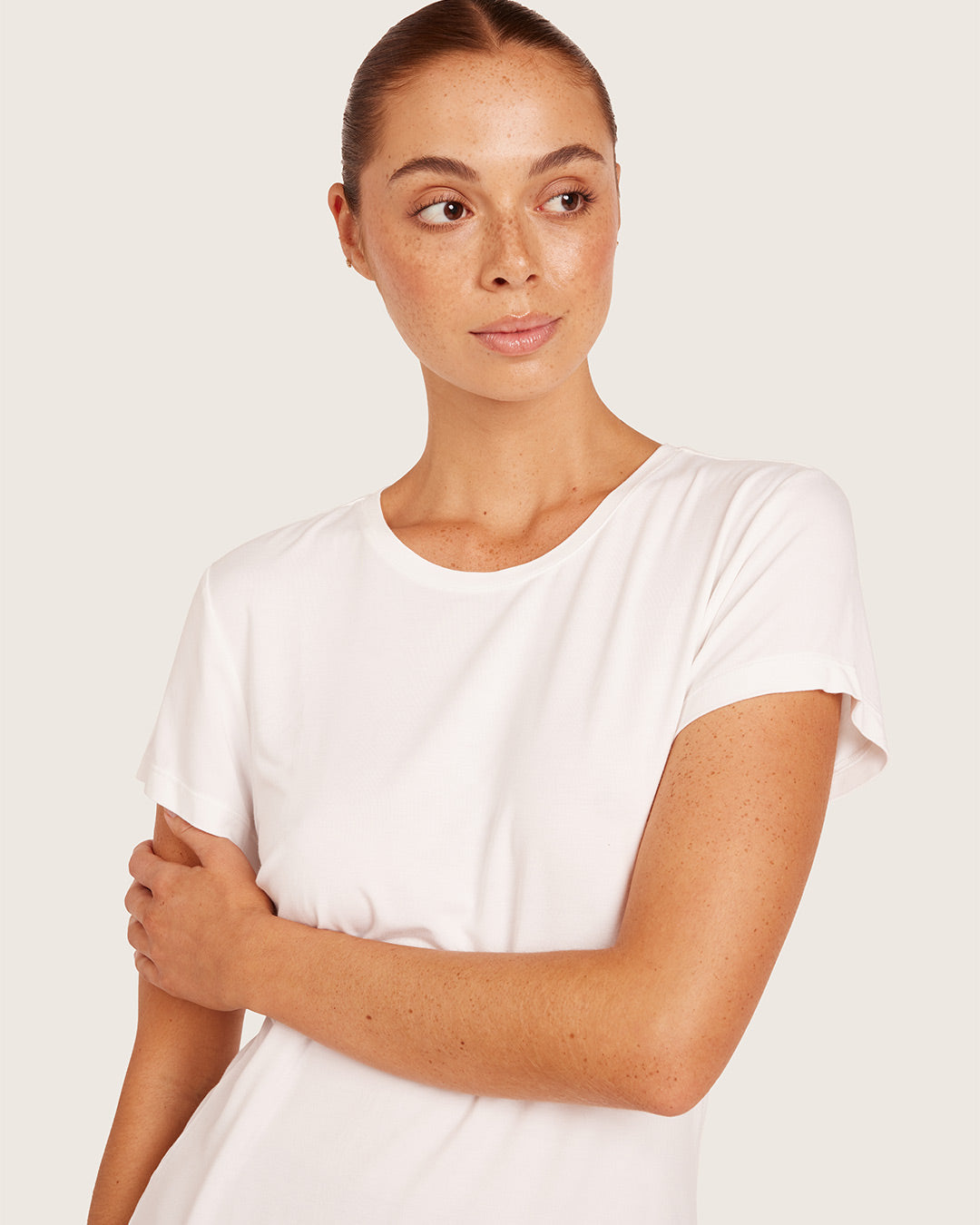 クルーネックTシャツ | White