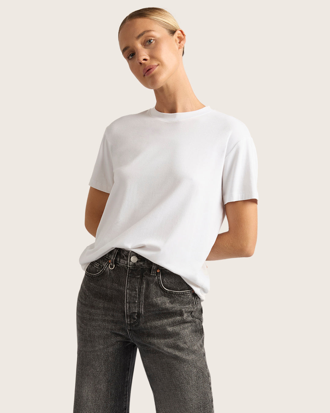 クラシック クルーネックTシャツ | White