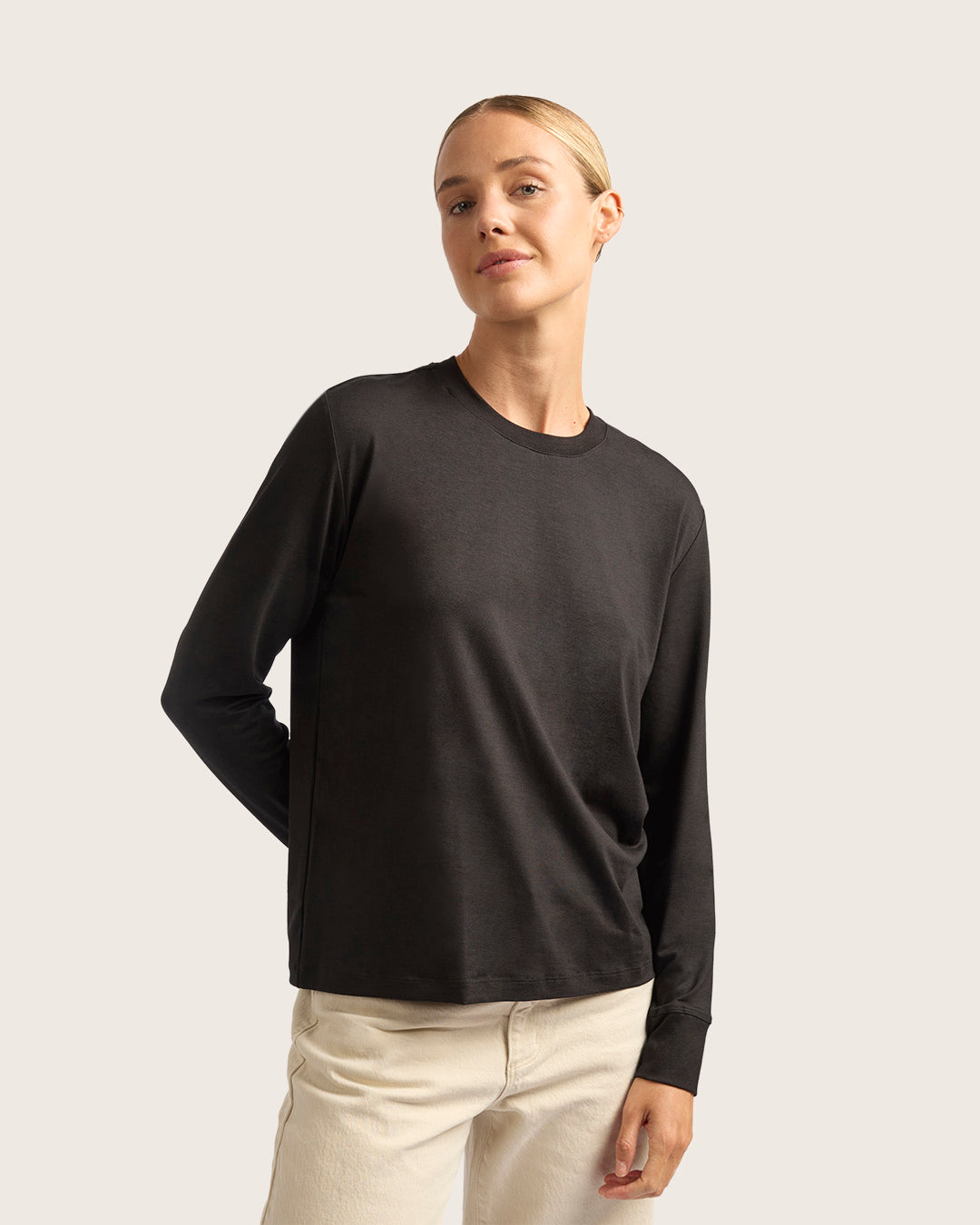 ウィメンズ クラシック ロングスリーブTシャツ | Black