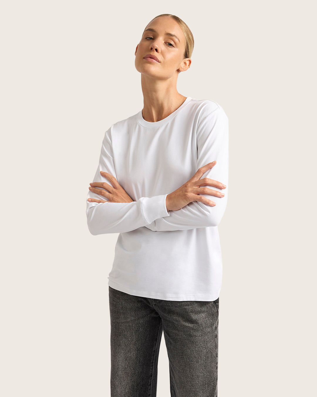 ウィメンズ クラシック ロングスリーブTシャツ | White
