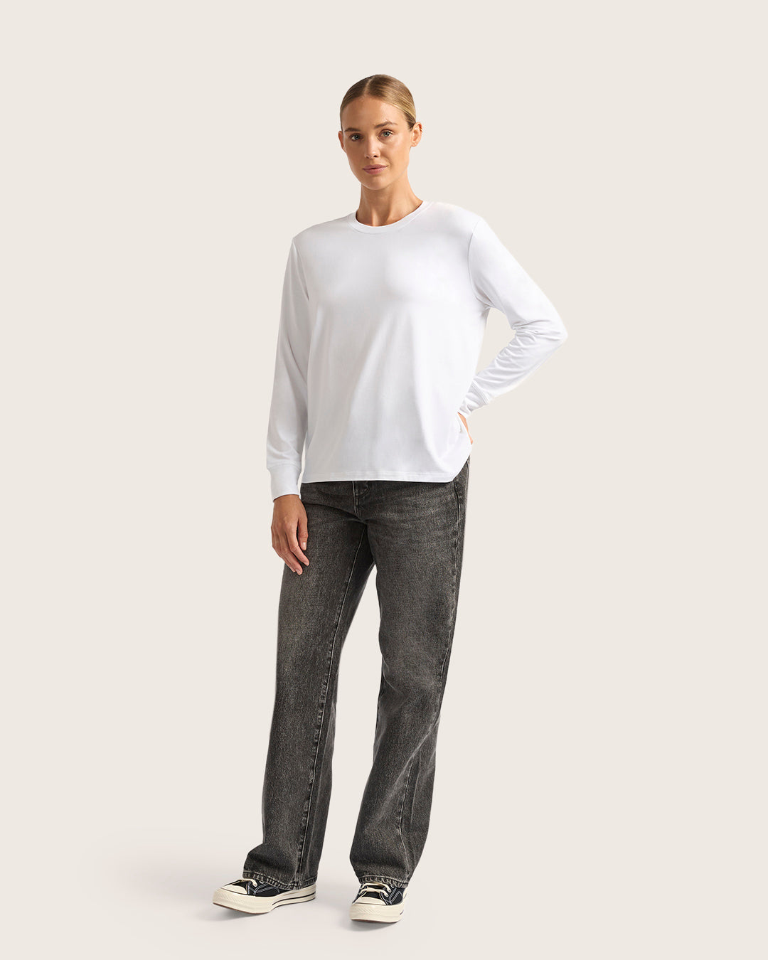 ウィメンズ クラシック ロングスリーブTシャツ | White