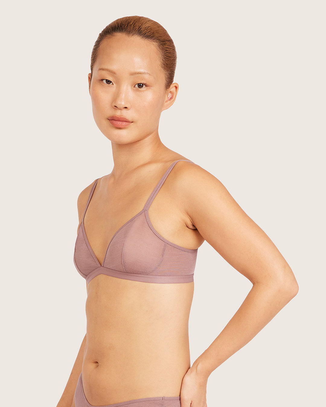 FreeMesh トライアングルブラレット | Mauve