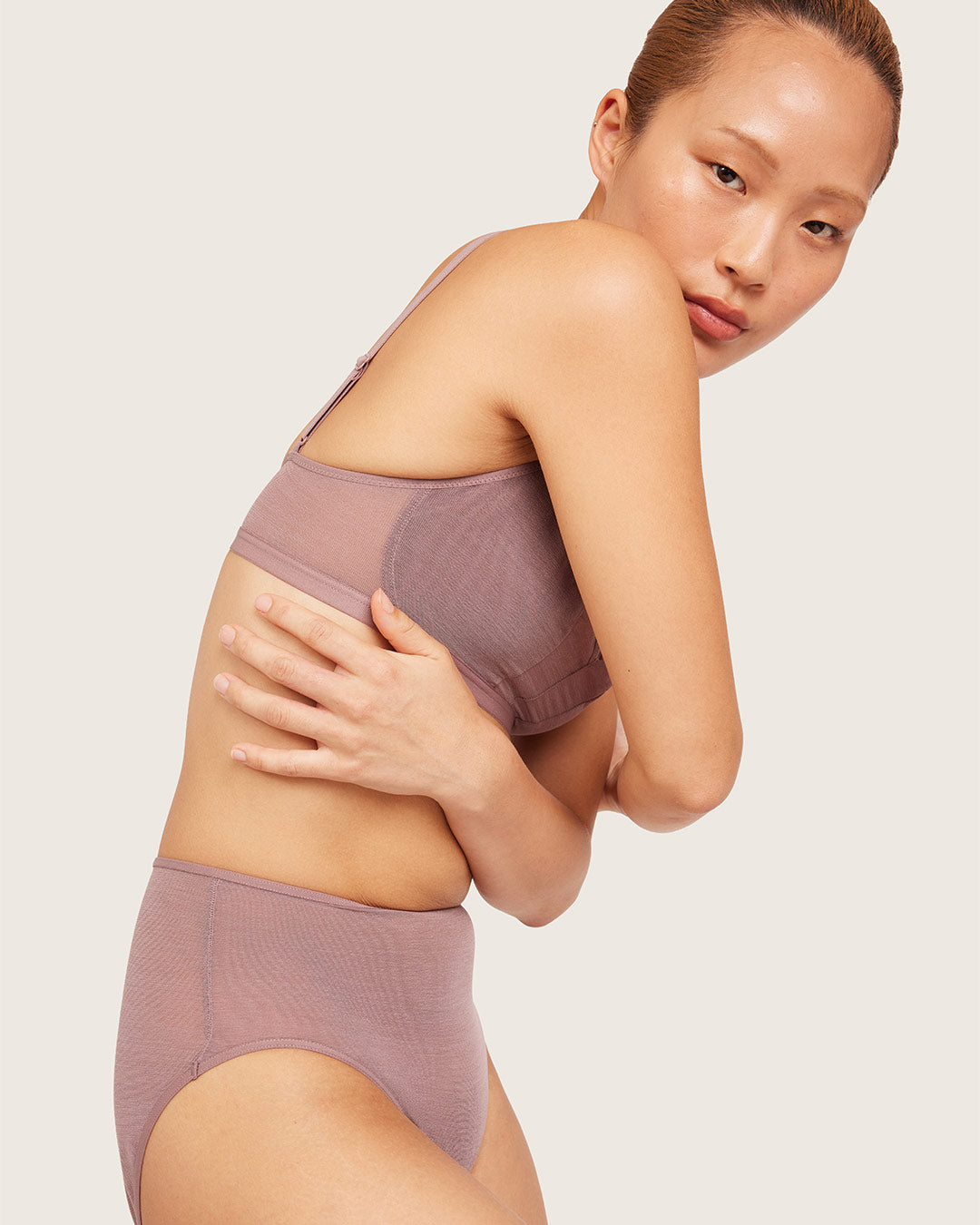 FreeMesh ハイカットフルブリーフ | Mauve