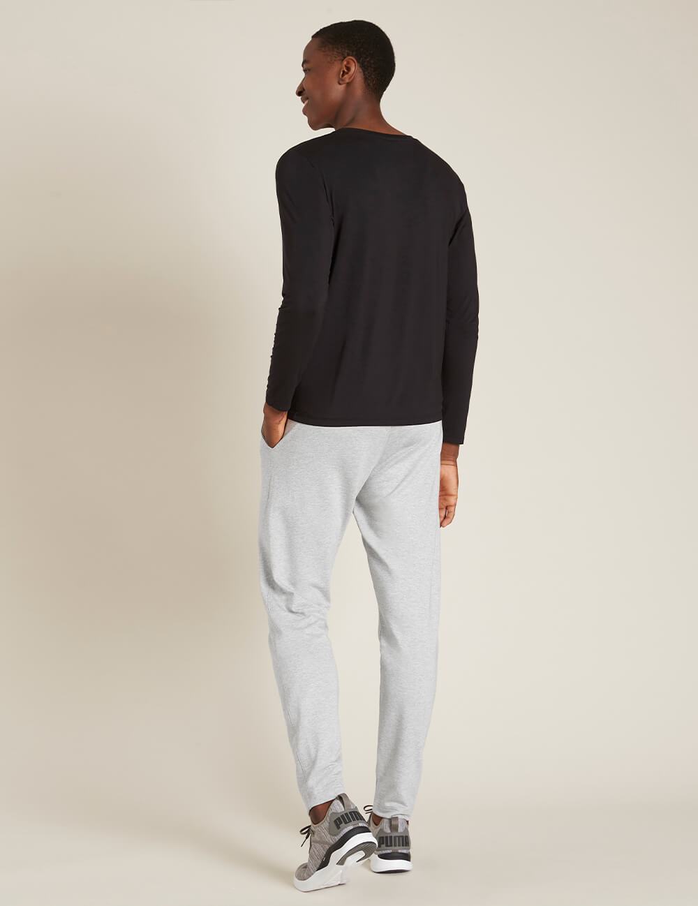 メンズ ロングスリーブクルーネックTシャツ