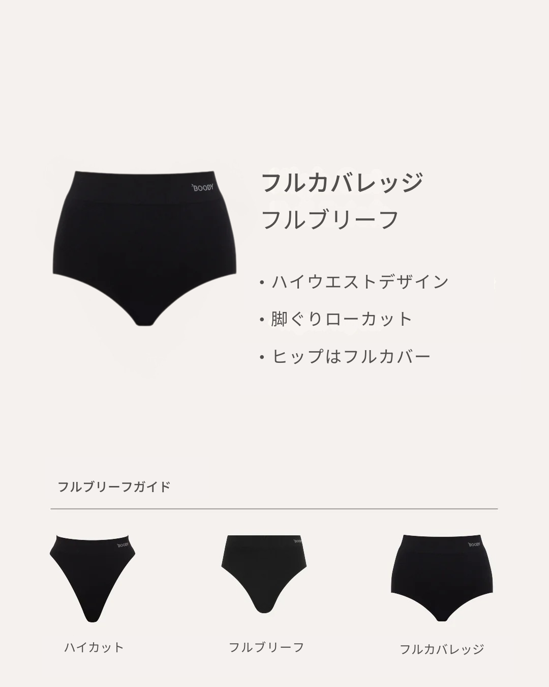 フルカバレッジフルブリーフ