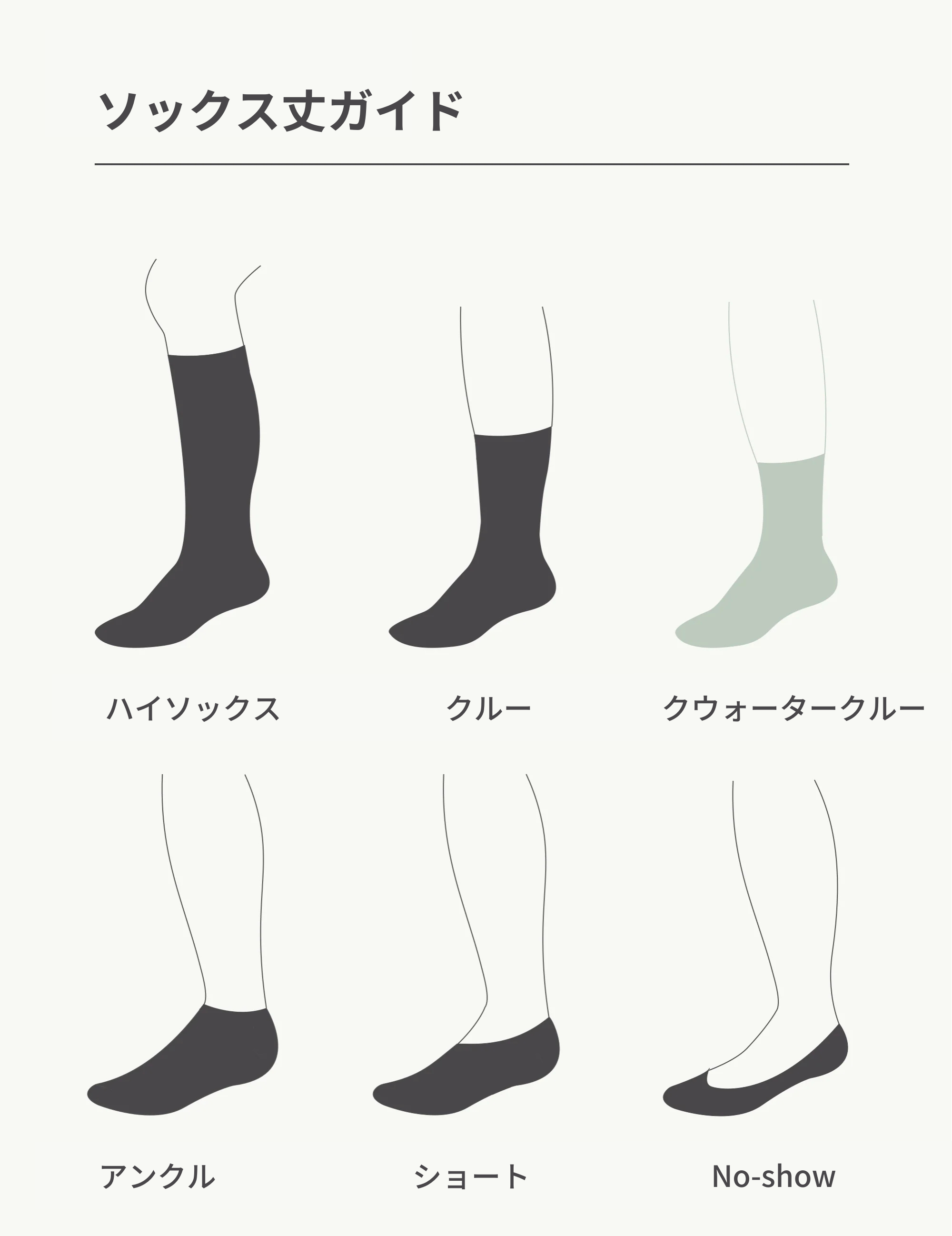 メンズクウォータースポーツソックス
