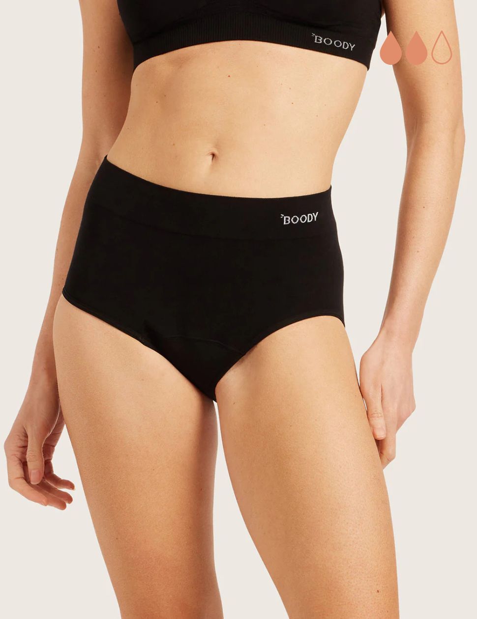 吸水サニタリーショーツ フルブリーフ（軽い~普通の日用）