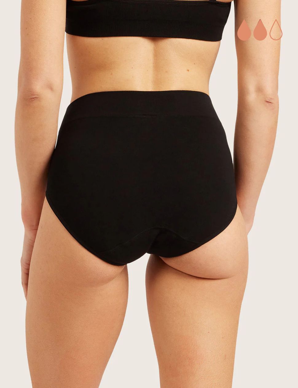 吸水サニタリーショーツ フルブリーフ（軽い~普通の日用）