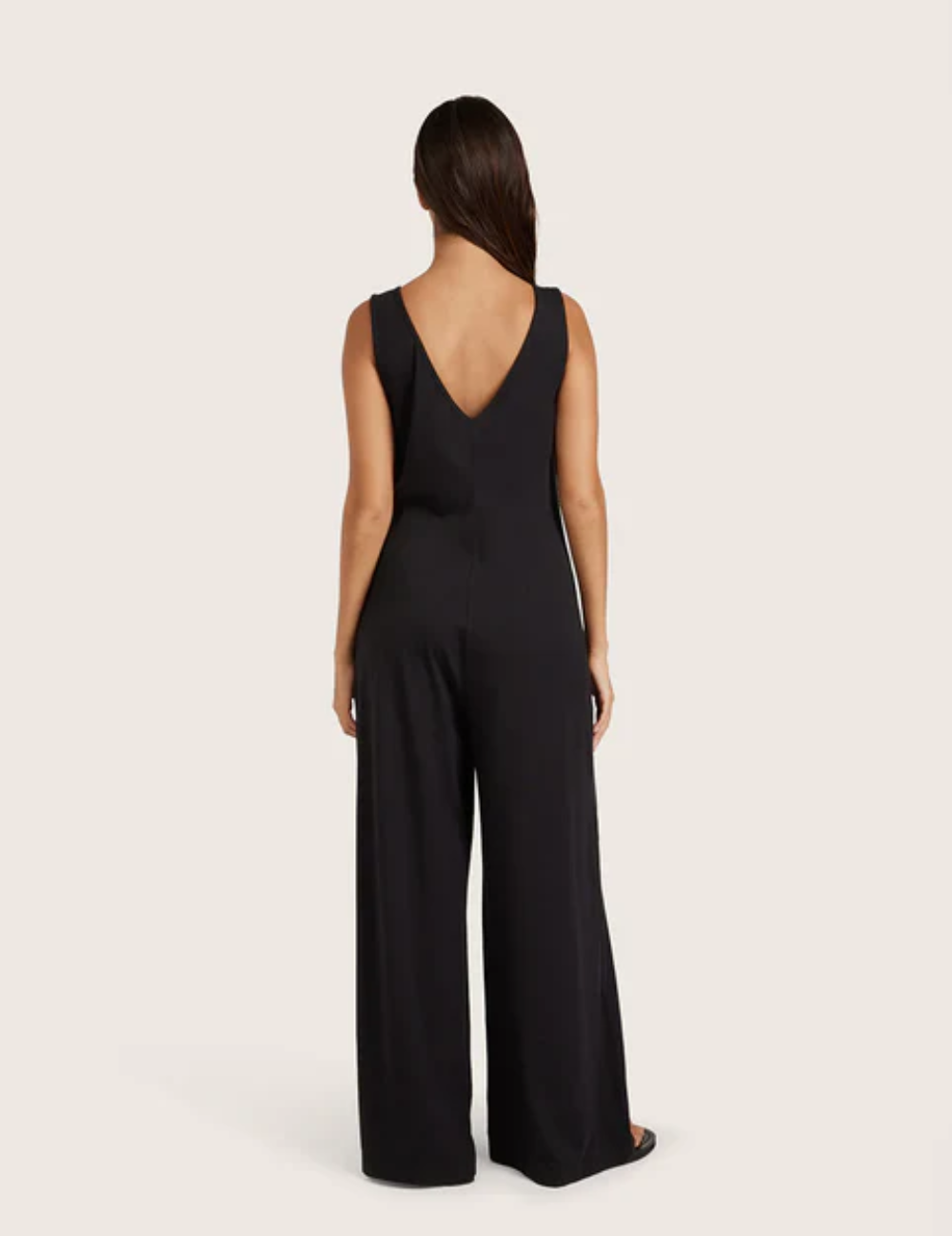 クラシックボートネックジャンプスーツ