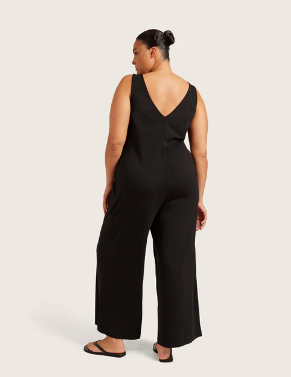 クラシックボートネックジャンプスーツ