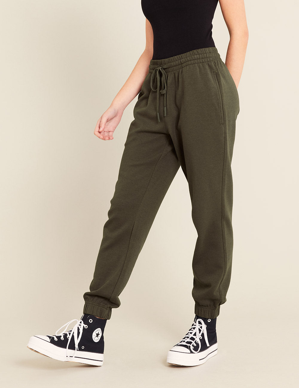 ユニセックス カフスウェットパンツ | Dark Olive