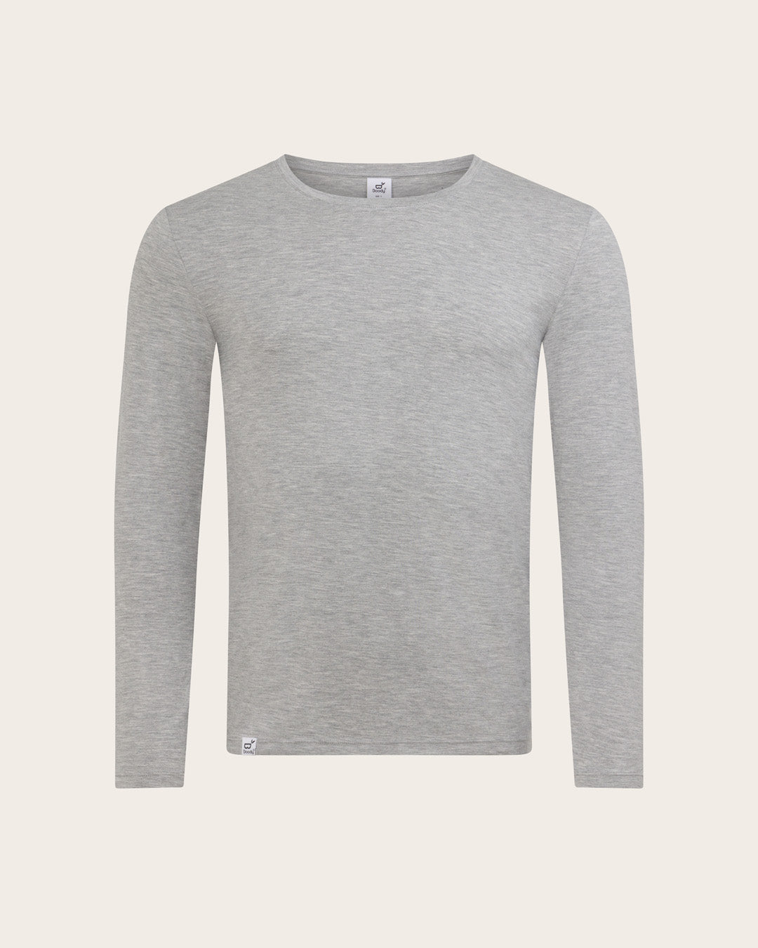 メンズ ロングスリーブクルーネックＴシャツ | Light Grey Marl