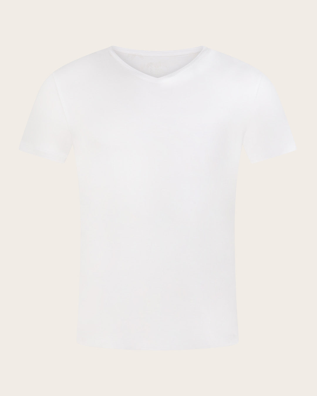 メンズ Vネック Tシャツ | White