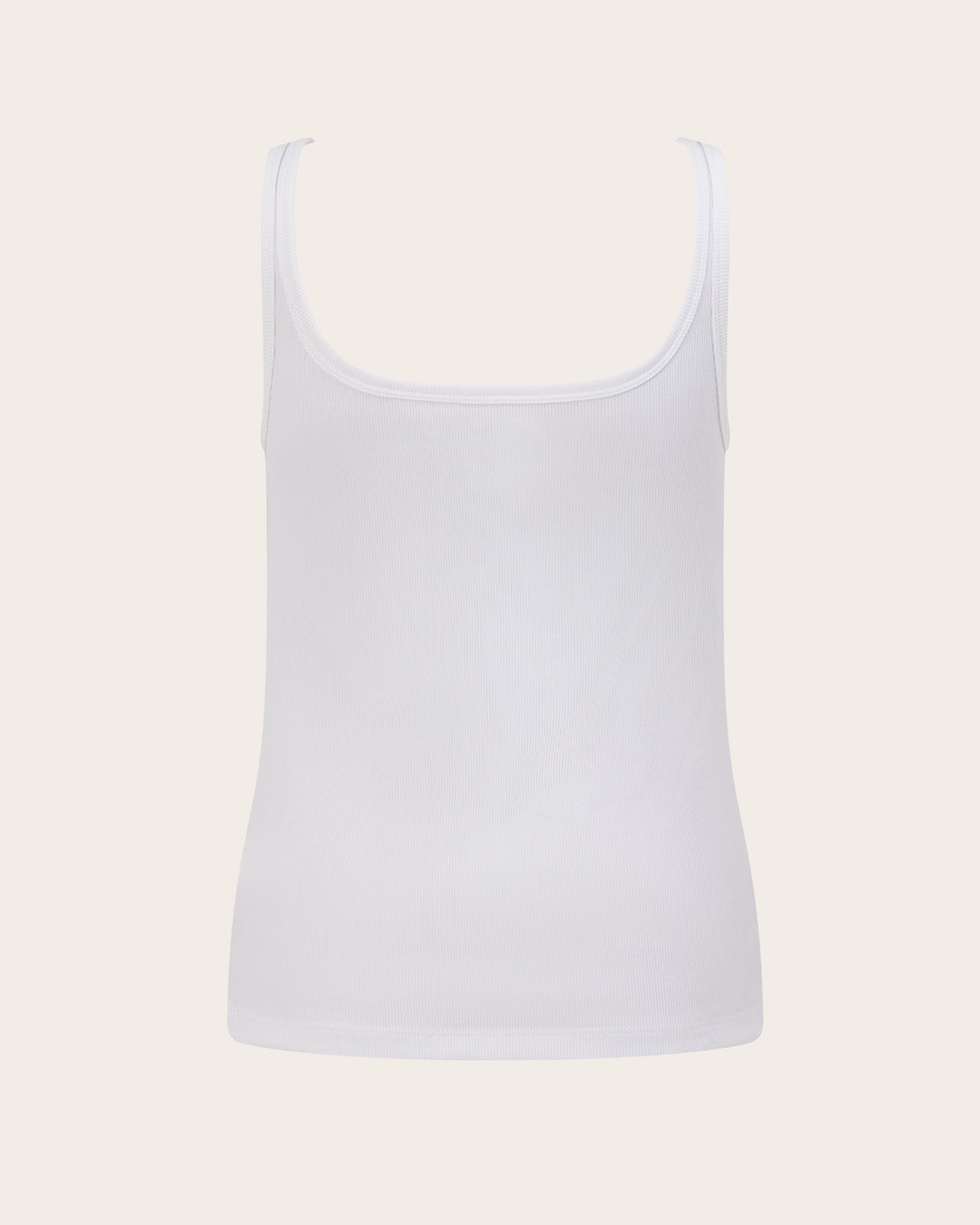 リブタンクトップ | White