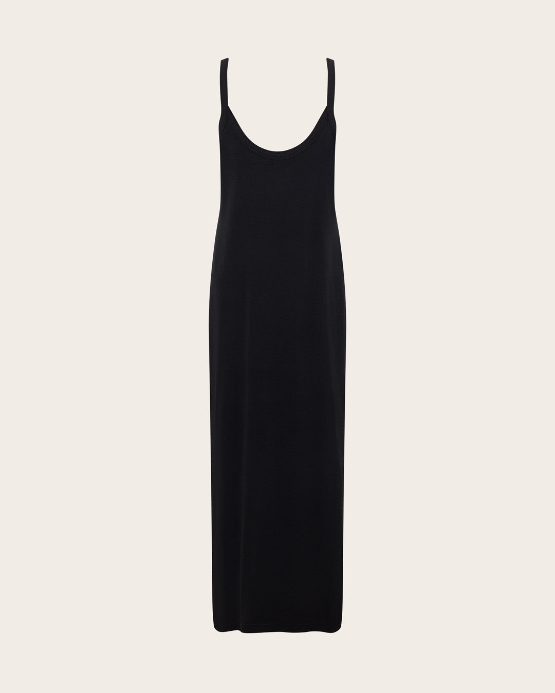 Vネックスリップドレス | Black