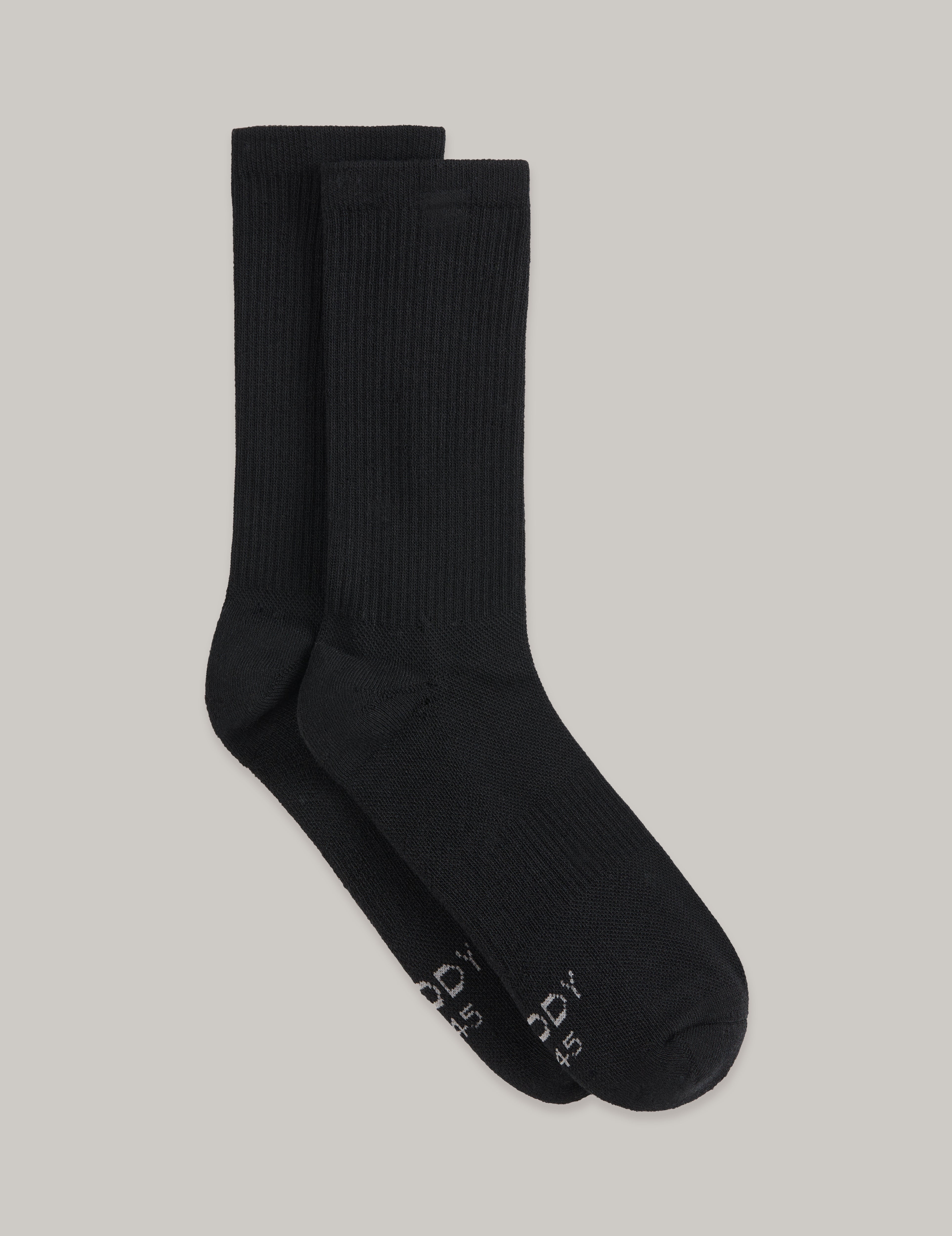 クッションクルーソックス | Black