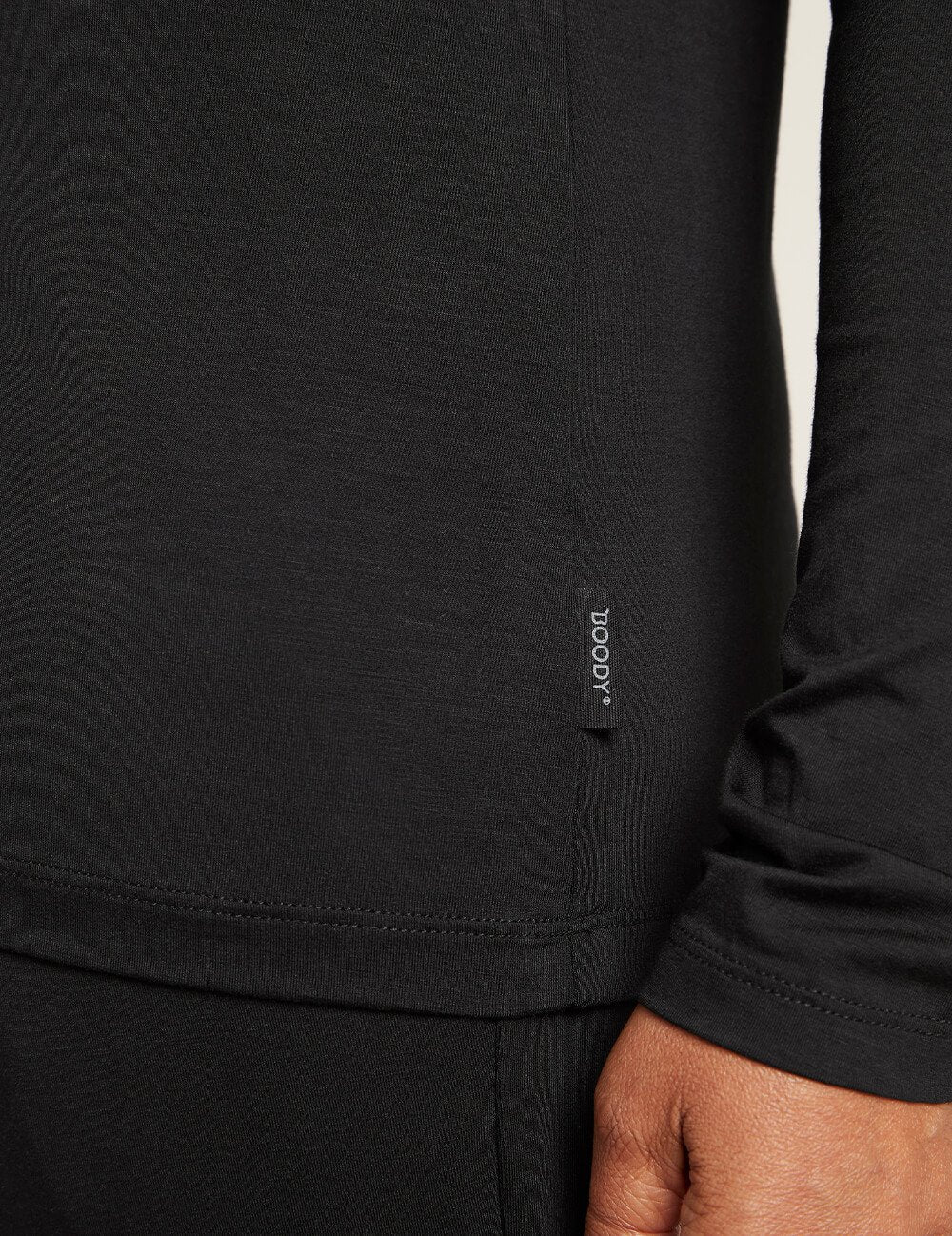 ロングスリーブ ラウンドネック Ｔシャツ | Black