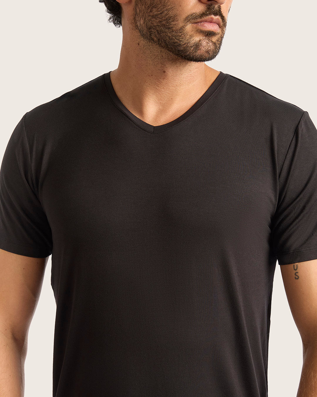 メンズ Vネック Tシャツ | Black
