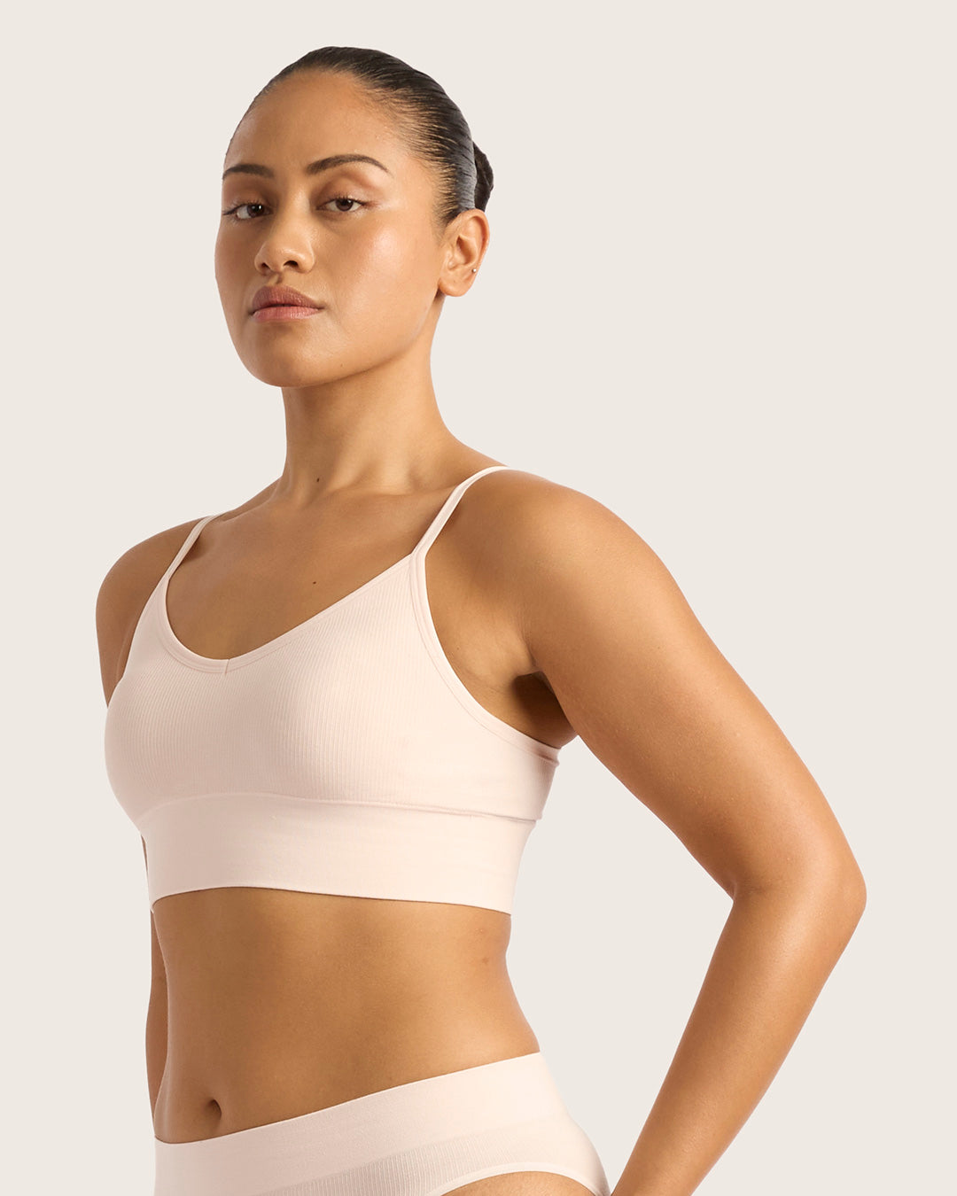 LYOLYTEリヨライト リブ ローバックブラ | Powder Pink