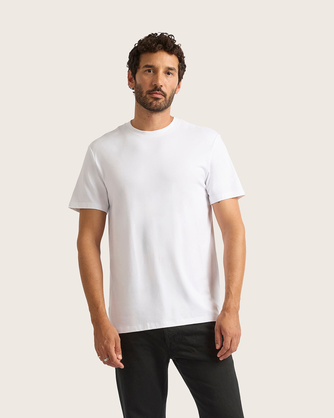 メンズ クラシック クルーネックTシャツ | White