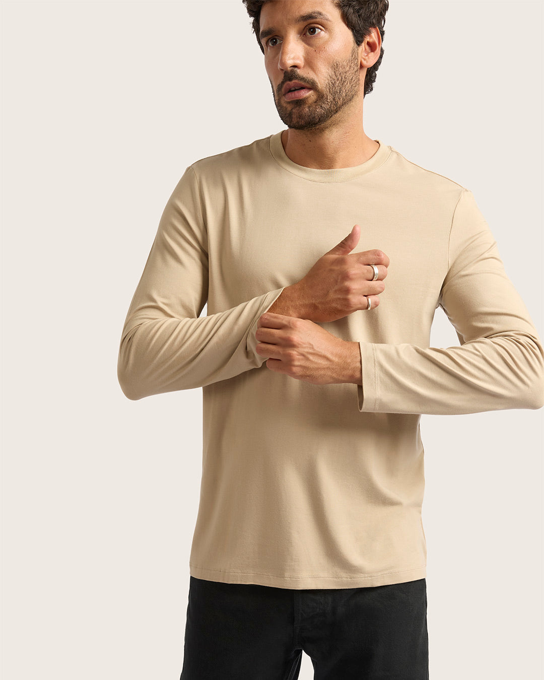 メンズ クラシック ロングスリーブTシャツ | Stone