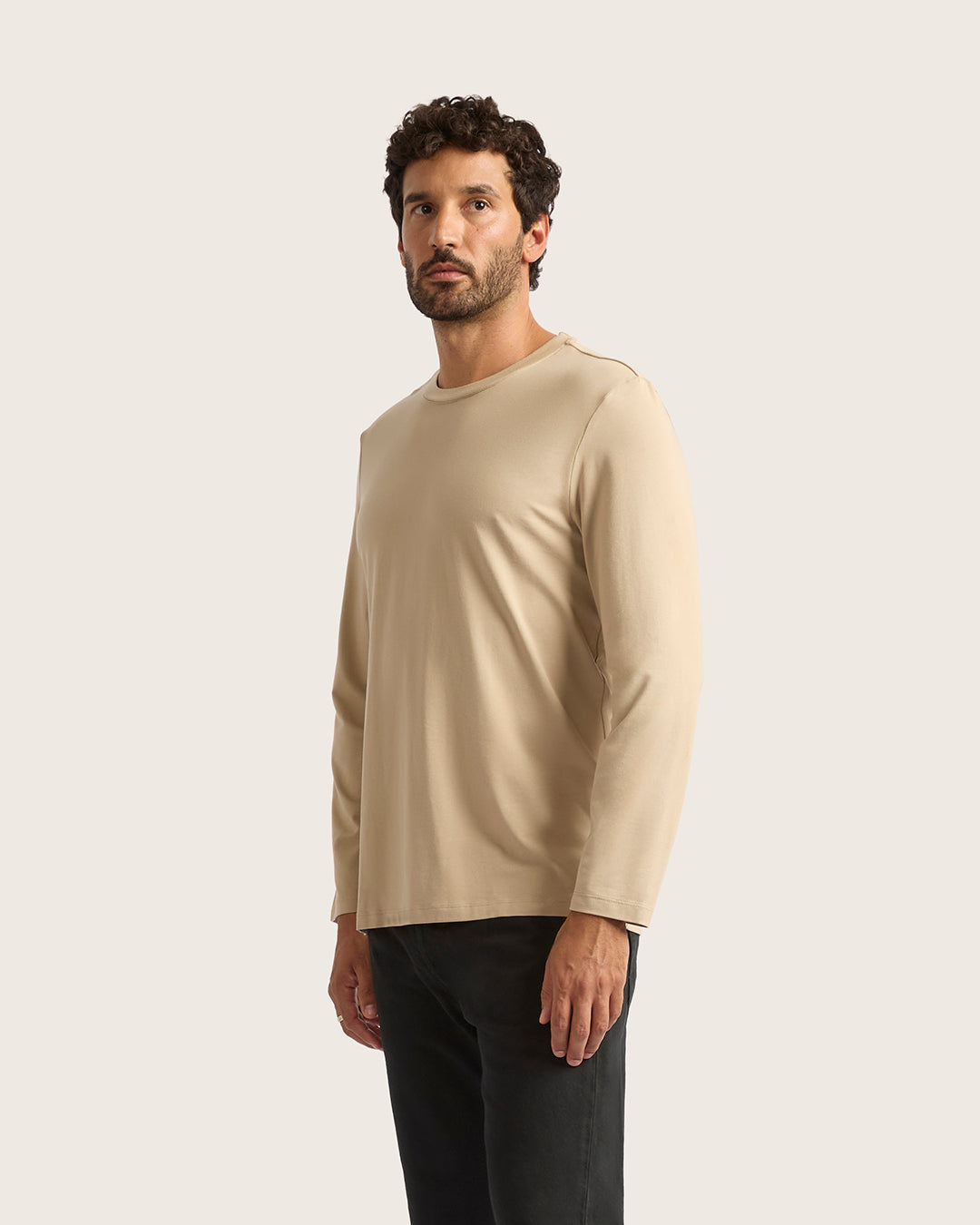 メンズ クラシック ロングスリーブTシャツ | Stone