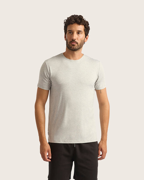 メンズ クルーネックTシャツ | Light Grey Marl