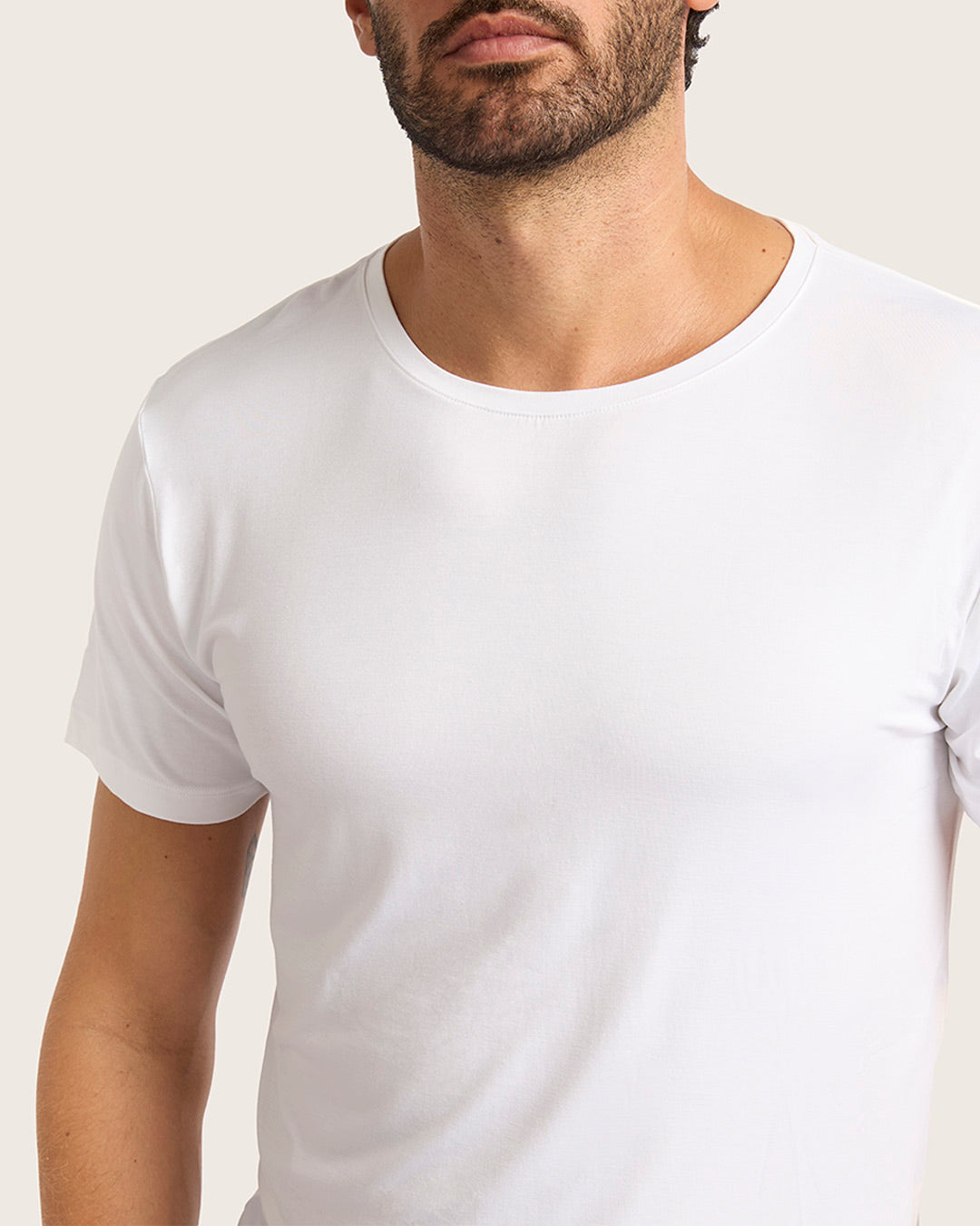 メンズ クルーネックTシャツ | White
