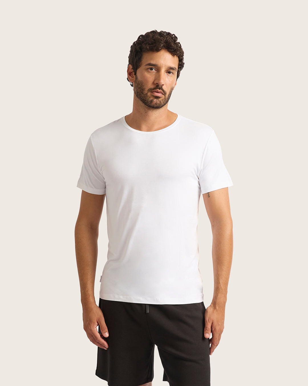 メンズ クルーネックTシャツ | White