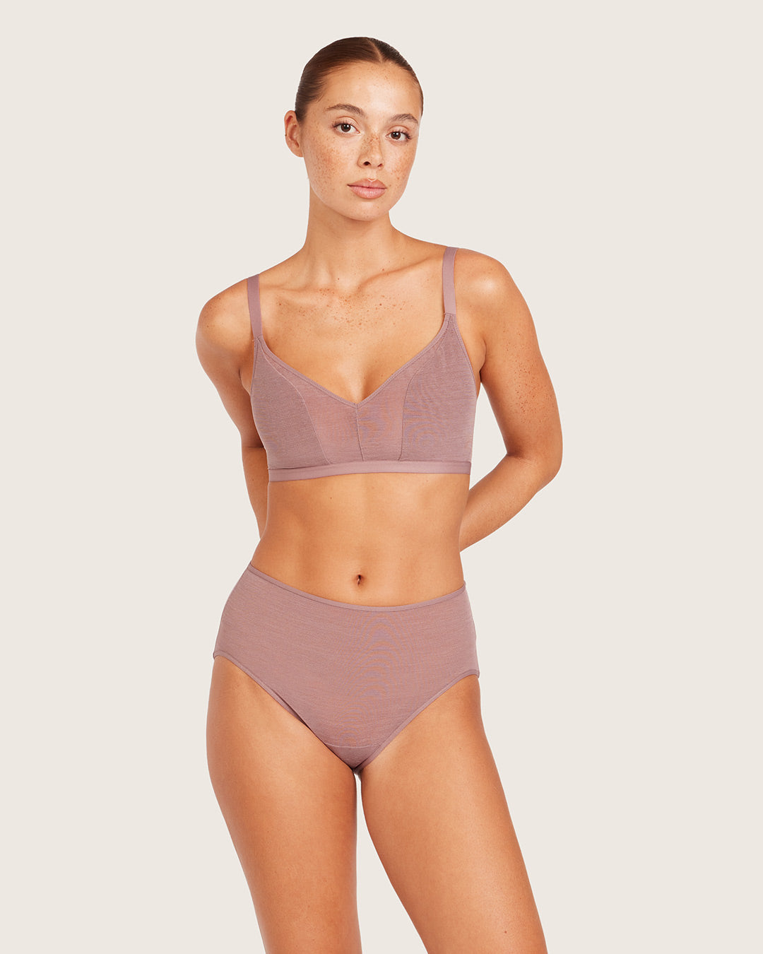 FreeMesh ハイカットフルブリーフ | Mauve