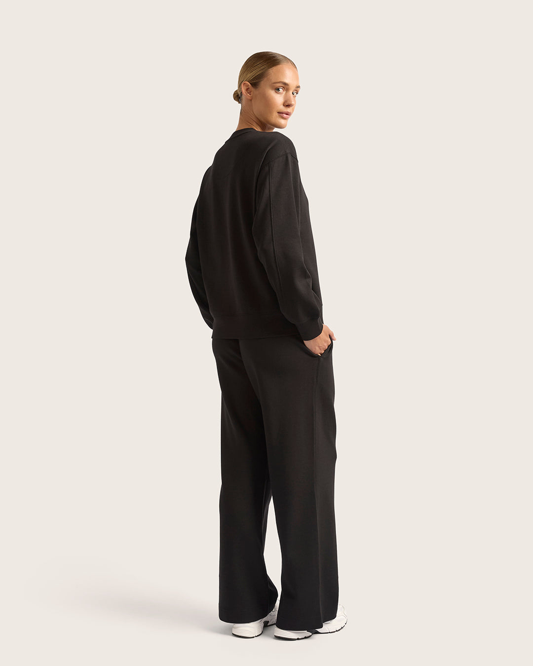 ストレートレッグスウェットパンツ | Black