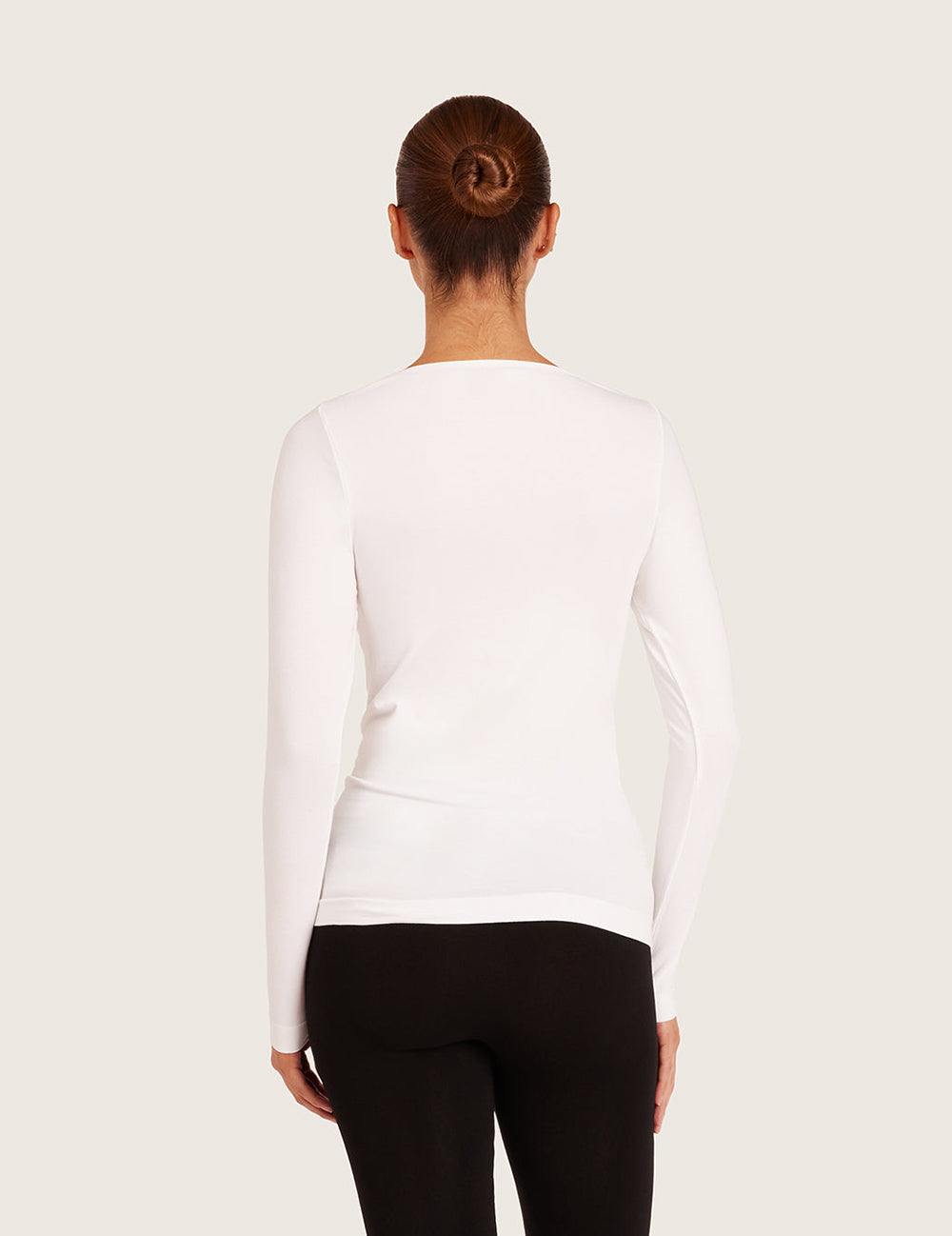 ボートネックロングスリーブトップ