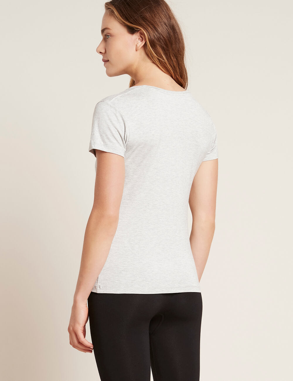 ＶネックＴシャツ | Light Grey Marl