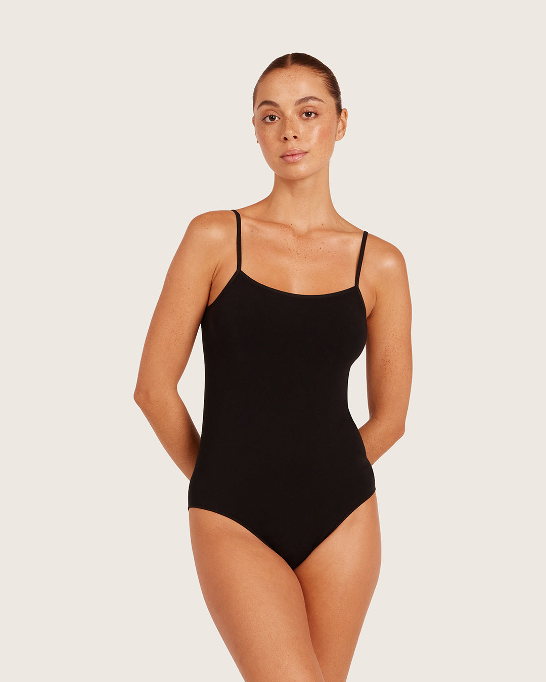 キャミ ボディスーツ | Black
