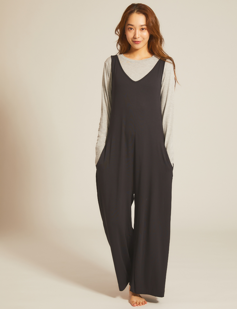 送料・関税込み ★boohoo★ SLOUCHY キュロット ジャンプスーツ ロングジャンプスーツ